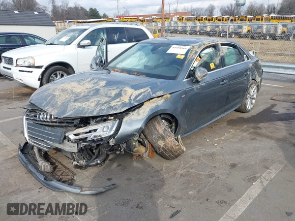 2019 Audi A4 Premium Plus with VIN WAUENAF46KN018769, listed as a IAAI auction lot 41418569 with 90,640 mi miles. Bid and sale history available at carsss.com. Image 16.