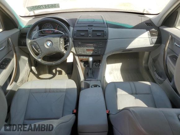2006 BMW X3 3.0i z VIN WBXPA93466WG85342, wystawiony jako Copart lot #56347905 z przebiegiem 99 287 mil mil oraz Szkoda całkowita • Salvage title. Historia ofert i sprzedaży dostępna na DreamBid. Obrazek 8.