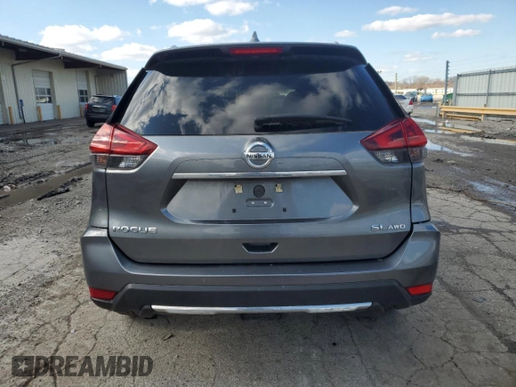 2018 Nissan Rogue SV with VIN 5N1AT2MV3JC784330, listed as a Copart auction lot 50060955 with 84,704 mi miles and Salvage Title. Bid and sale history available at DreamBid. Image 6.