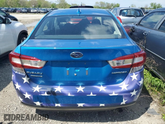 2023 Subaru Impreza Premium with VIN 4S3GKAV61P3600871, listed as a Copart auction lot 54478595 with 27,697 mi miles and Salvage title. Bid and sale history available at DreamBid. Image 6.