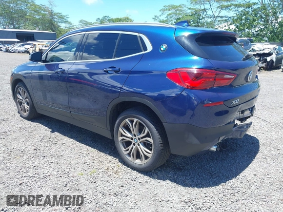 2020 BMW X2 sDrive28i with VIN WBXYH9C05L5P25132, listed as a IAAI auction lot 42269935 with 55,508 mi miles and . Bid and sale history available at DreamBid. Image 3.