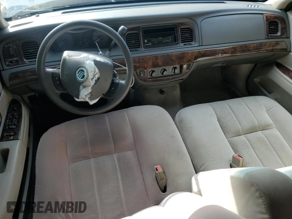 2008 Mercury Grand Marquis GS with VIN 2MEFM74V88X660411, listed as a Copart auction lot 53467695 with Not Provided miles and Salvage Title. Bid and sale history available at DreamBid. Image 8.