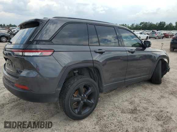 2023 Jeep Grand Cherokee Altitude with VIN 1C4RJGAG7PC573429, listed as a Copart auction lot 58052174 with 9,704 mi miles and Salvage title. Bid and sale history available at DreamBid. Image 3.