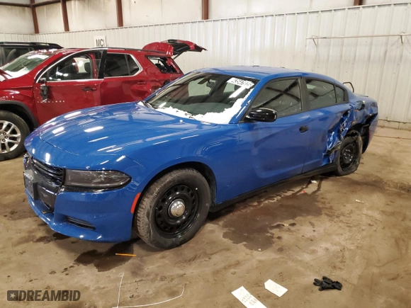 2022 Dodge Charger Police with VIN 2C3CDXKG9NH194930, listed as a Copart auction lot 43547975 with 28,128 mi miles and Clean Title. Bid and sale history available at carsss.com. Image 1.