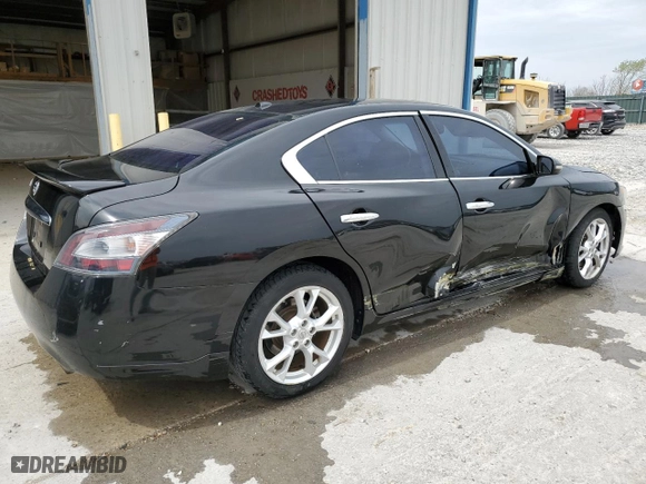 2014 Nissan Maxima 3.5 S with VIN 1N4AA5AP4EC430006, listed as a Copart auction lot 51100775 with 107,216 mi miles and Salvage Title. Bid and sale history available at carsss.com. Image 3.