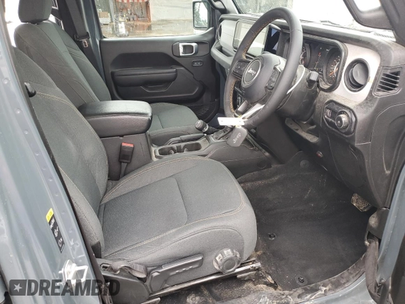 2024 Jeep Wrangler Sport с VIN 1C4PJXKN9RW214962, выставлен на аукционе Copart как лот 55745245 с пробегом 25 491 миль миль и Списание • Salvage title. История ставок и продаж доступна на DreamBid. Изображение 6.