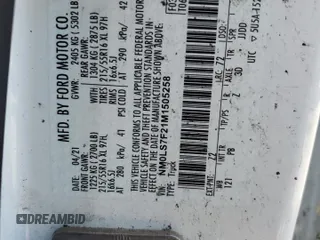 2021 Ford Transit Connect XLT z VIN NM0LS7F21M1505258, wystawiony jako Copart lot #58965135 z przebiegiem Nie podano mil oraz Nie do naprawy • Non repairable. Historia ofert i sprzedaży dostępna na DreamBid. Obrazek 13.