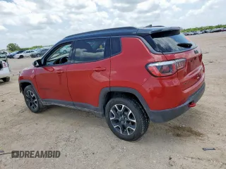 2020 Jeep Compass Trailhawk with VIN 3C4NJDDB5LT177298, listed as a Copart auction lot 61922045 with 108,619 mi miles and Salvage title. Bid and sale history available at DreamBid. Image 2.