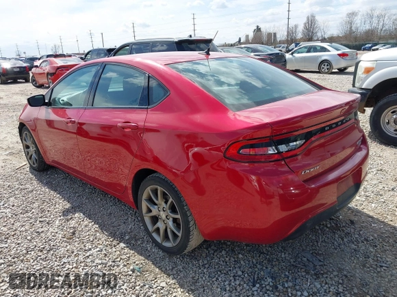 2014 Dodge Dart SXT with VIN 1C3CDFBB2ED667871, listed as a IAAI auction lot 41882369 with 177,162 mi miles. Bid and sale history available at carsss.com. Image 3.