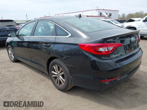 2017 Hyundai Sonata SE with VIN 5NPE24AF9HH451114, listed as a IAAI auction lot 42007411 with 58,945 mi miles. Bid and sale history available at carsss.com. Image 3.