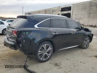 2019 Acura MDX Technology with VIN 5J8YD4H71KL032653, listed as a Copart auction lot 45511055 with Not provided miles and Salvage title. Bid and sale history available at DreamBid. Image 3.