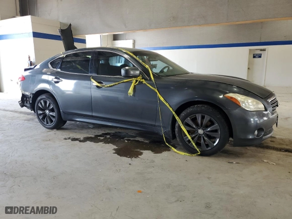 2012 Infiniti M37 with VIN JN1BY1AR4CM392808, listed as a Copart auction lot 69062964 with 0 miles and Salvage Title. Bid and sale history available at carsss.com. Image 4.