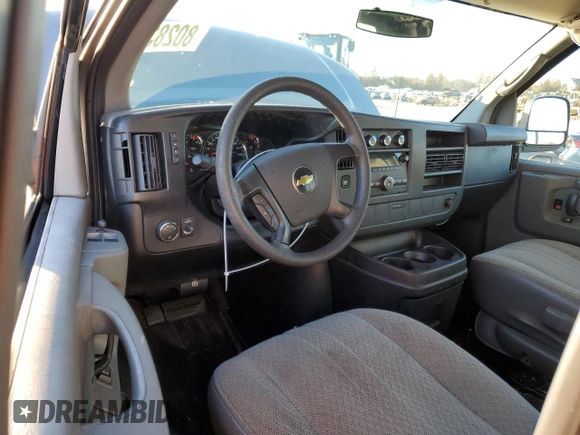 2010 Chevrolet Express Cargo Van with VIN 1GCUGADX5A1178833, listed as a Copart auction lot 80283744 with 142,960 mi miles and Salvage Title. Bid and sale history available at carsss.com. Image 8.
