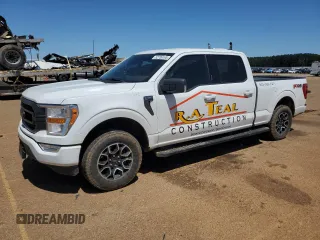 2021 Ford F-150 XL with VIN 1FTFW1E59MFD09567, listed as a Copart auction lot 52706195 with 104,716 mi miles and Salvage Title. Bid and sale history available at carsss.com. Image 1.