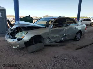 2002 Lexus LS 430 with VIN JTHBN30F120081446, listed as a Copart auction lot 52643775 with 153,832 mi miles and Salvage Title. Bid and sale history available at carsss.com. Image 1.