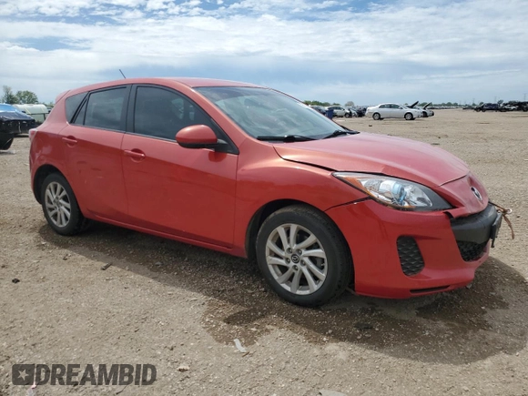 2013 Mazda 3 i Touring with VIN JM1BL1L76D1729182, listed as a Copart auction lot 58154175 with 168,378 mi miles and Salvage title. Bid and sale history available at DreamBid. Image 4.