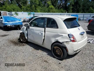 2013 FIAT 500 Pop with VIN 3C3CFFARXDT543669, listed as a Copart auction lot 64360145 with 107,481 mi miles and Salvage title. Bid and sale history available at DreamBid. Image 2.