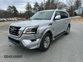 2024 Nissan Armada SV with VIN JN8AY2AC5R9195642, listed as a Copart auction lot 50769655 with 30,398 mi miles and Clean Title. Bid and sale history available at carsss.com. Image 1.