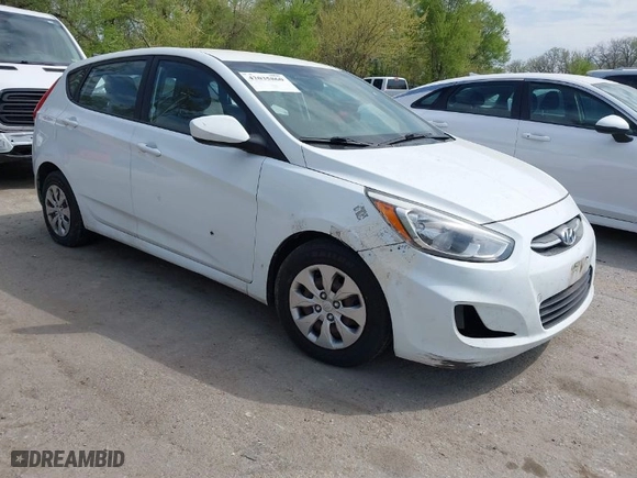 2017 Hyundai Accent SE with VIN KMHCT5AE4HU313404, listed as a IAAI auction lot 42035860 with 123,951 mi miles. Bid and sale history available at carsss.com. Image 1.
