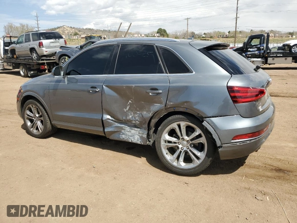 2015 Audi Q3 Prestige with VIN WA1GFCFS5FR003871, listed as a Copart auction lot 52540245 with 110,109 mi miles and Salvage title. Bid and sale history available at DreamBid. Image 2.