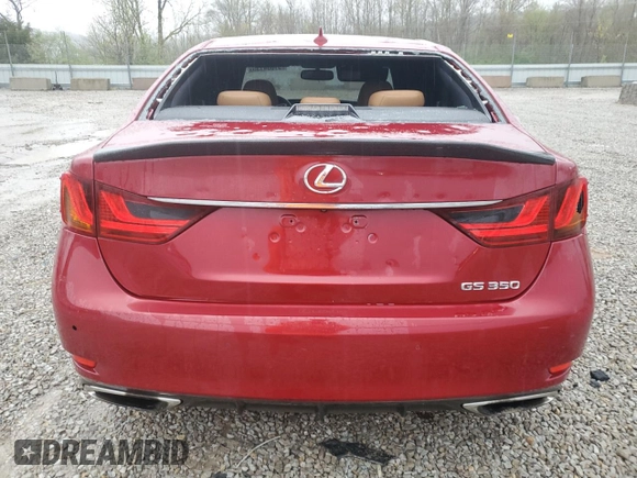 2014 Lexus GS 350 with VIN JTHBE1BL0E5030633, listed as a Copart auction lot 51604135 with 100,746 mi miles and Salvage Title. Bid and sale history available at carsss.com. Image 6.