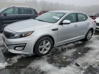 2015 Kia Optima LX with VIN 5XXGM4A70FG396055, listed as a Copart auction lot 45121455 with 147,548 mi miles and Salvage Title. Bid and sale history available at DreamBid. Image 1.