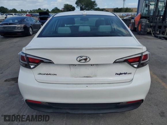 2016 Hyundai Sonata Hybrid SE with VIN KMHE24L1XGA016041, listed as a Copart auction lot 48023103 with 72,307 mi miles. Bid and sale history available at carsss.com. Image 6.