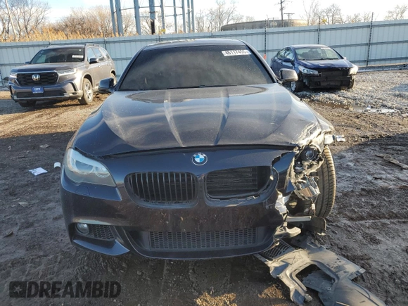 2013 BMW 5 Series 535i xDrive with VIN WBAFU7C52DDU68984, listed as a Copart auction lot 46117455 with 133,774 mi miles and Salvage Title. Bid and sale history available at carsss.com. Image 5.