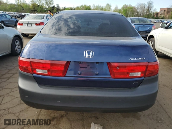 2005 Honda Accord EX with VIN 1HGCM56735A007014, listed as a Copart auction lot 54558455 with 237,511 mi miles and Salvage Title. Bid and sale history available at DreamBid. Image 6.