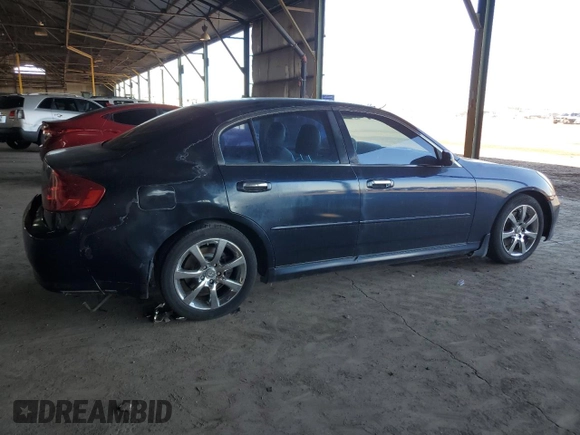 2006 Infiniti G35 with VIN JNKCV51E56M508065, listed as a Copart auction lot 77282444 with 180,041 mi miles and Clean Title. Bid and sale history available at DreamBid. Image 3.
