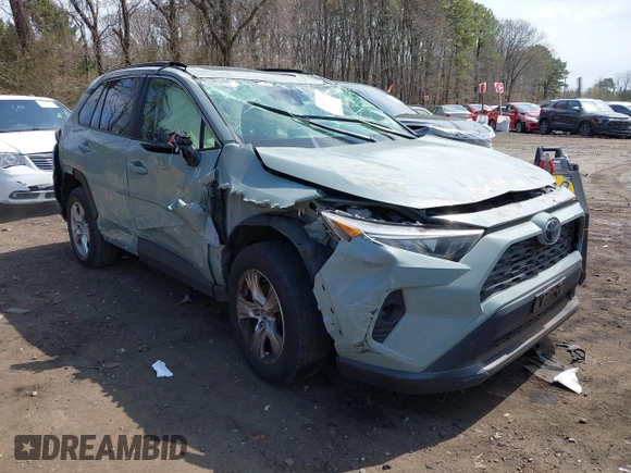 2019 Toyota RAV4 XLE with VIN JTMP1RFVXKD023350, listed as a IAAI auction lot 41991731 with 49,857 mi miles. Bid and sale history available at carsss.com. Image 1.