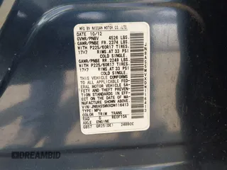 2013 Nissan Rogue S with VIN JN8AS5MVXDW116413, listed as a IAAI auction lot 42176525 with 289,000 mi miles and . Bid and sale history available at DreamBid. Image 9.