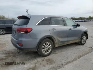 2020 Kia Sorento LX V6 with VIN 5XYPGDA51LG614419, listed as a Copart auction lot 50612755 with 136,310 mi miles and Salvage Title. Bid and sale history available at carsss.com. Image 3.