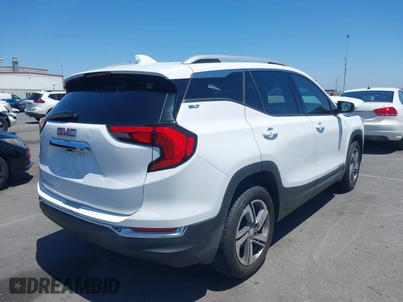 2020 GMC Terrain SLT with VIN 3GKALPEV9LL123025, listed as a IAAI auction lot 42183757 with 72,582 mi miles and . Bid and sale history available at DreamBid. Image 4.