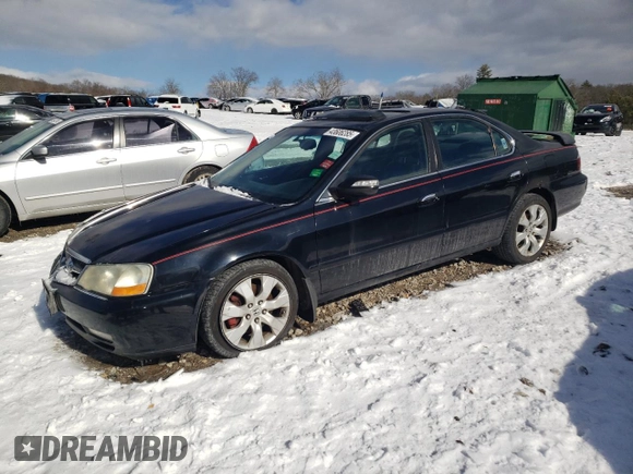 2003 Acura TL Type S w/Navigation System with VIN 19UUA56943A004800, listed as a Copart auction lot 43606285 with 253,523 mi miles and Clean Title. Bid and sale history available at carsss.com. Image 1.