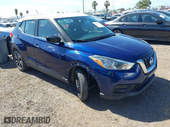 2019 Nissan Kicks S with VIN 3N1CP5CU0KL499248, listed as a IAAI auction lot 41687740 with 64,366 mi miles and . Bid and sale history available at DreamBid. Image 1.