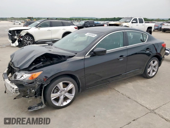 2014 Acura ILX Tech Pkg with VIN 19VDE1F78EE003684, listed as a Copart auction lot 53689565 with 123,676 mi miles and Salvage Title. Bid and sale history available at carsss.com. Image 1.