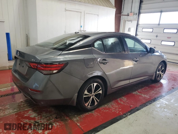 2020 Nissan Sentra SV with VIN 3N1AB8CV4LY237902, listed as a Copart auction lot 51640085 with 51,306 mi miles and Salvage Title. Bid and sale history available at carsss.com. Image 3.