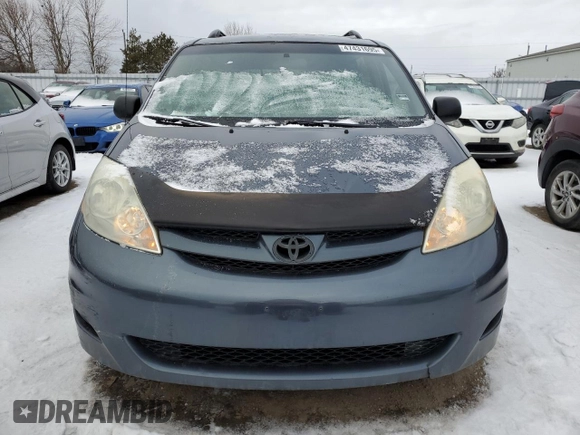 2006 Toyota Sienna with VIN 5TDZA29C76S496823, listed as a Copart auction lot 47431695 with 249,295 mi miles and Salvage Title. Bid and sale history available at DreamBid. Image 5.