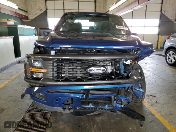 2024 Ford F-150 STX with VIN 1FTEW2LP1RKE64148, listed as a Copart auction lot 43461815 with 781 mi miles and Salvage Title. Bid and sale history available at carsss.com. Image 5.