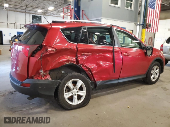 2013 Toyota RAV4 XLE with VIN JTMRFREV2DD028749, listed as a Copart auction lot 56831945 with 138,586 mi miles and Salvage title. Bid and sale history available at DreamBid. Image 3.