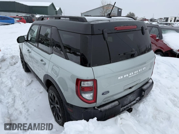 2021 Ford Bronco Sport Outer Banks with VIN 3FMCR9C68MRA13717, listed as a Copart auction lot 51311205 with 75,685 mi miles and Salvage title. Bid and sale history available at DreamBid. Image 2.
