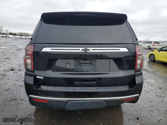 2021 Chevrolet Suburban LT with VIN 1GNSKCKD2MR136529, listed as a Copart auction lot 45160925 with 139,514 mi miles and Salvage Title. Bid and sale history available at carsss.com. Image 6.