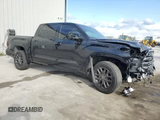 2023 Toyota Tundra 2WD Platinum with VIN 5TFNA5AB0PX026342, listed as a Copart auction lot 44012145 with 34,550 mi miles and Salvage Title. Bid and sale history available at carsss.com. Image 4.