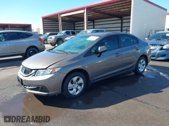 2015 Honda Civic LX with VIN 2HGFB2F54FH521831, listed as a IAAI auction lot 41378803 with 46,226 mi miles and . Bid and sale history available at DreamBid. Image 18.