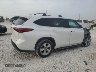 2020 Toyota Highlander LE with VIN 5TDZZRAHXLS027648, listed as a Copart auction lot 53491155 with 92,710 mi miles and Salvage title. Bid and sale history available at DreamBid. Image 3.