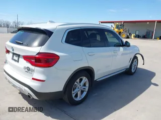 2020 BMW X3 sDrive30i with VIN 5UXTY3C00LLU71540, listed as a IAAI auction lot 41718918 with 91,501 mi miles. Bid and sale history available at carsss.com. Image 4.