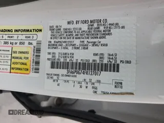 2015 Ford Fusion S with VIN 3FA6P0G74FR127017, listed as a Copart auction lot 43484145 with 210,523 mi miles and Clean Title. Bid and sale history available at DreamBid. Image 12.