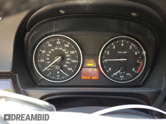 2012 BMW 3 Series 335i with VIN WBAKG7C5XCE803004, listed as a Copart auction lot 50316765 with 97,413 mi miles and Salvage title. Bid and sale history available at DreamBid. Image 9.