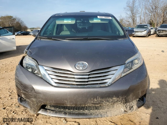 2016 Toyota Sienna XLE with VIN 5TDYK3DC4GS738605, listed as a Copart auction lot 43719005 with 116,614 mi miles and Salvage Title. Bid and sale history available at carsss.com. Image 5.